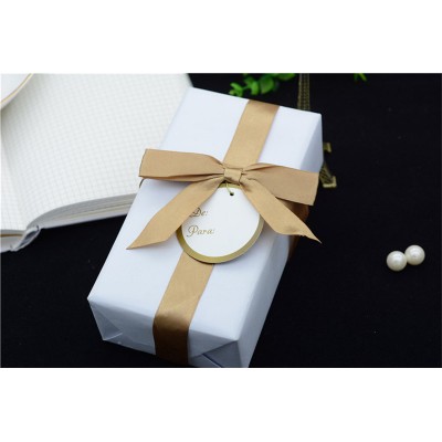 Ribbon Bow Gift Flower Wholesale Luxury Ribbon Logo with Custom Tie Polyester Baby Pre-Made for Garments